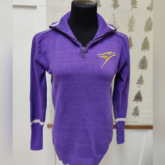 Vintage Wlfrid Laurier University Zip Up Sweater XL - Picture 6 of 8